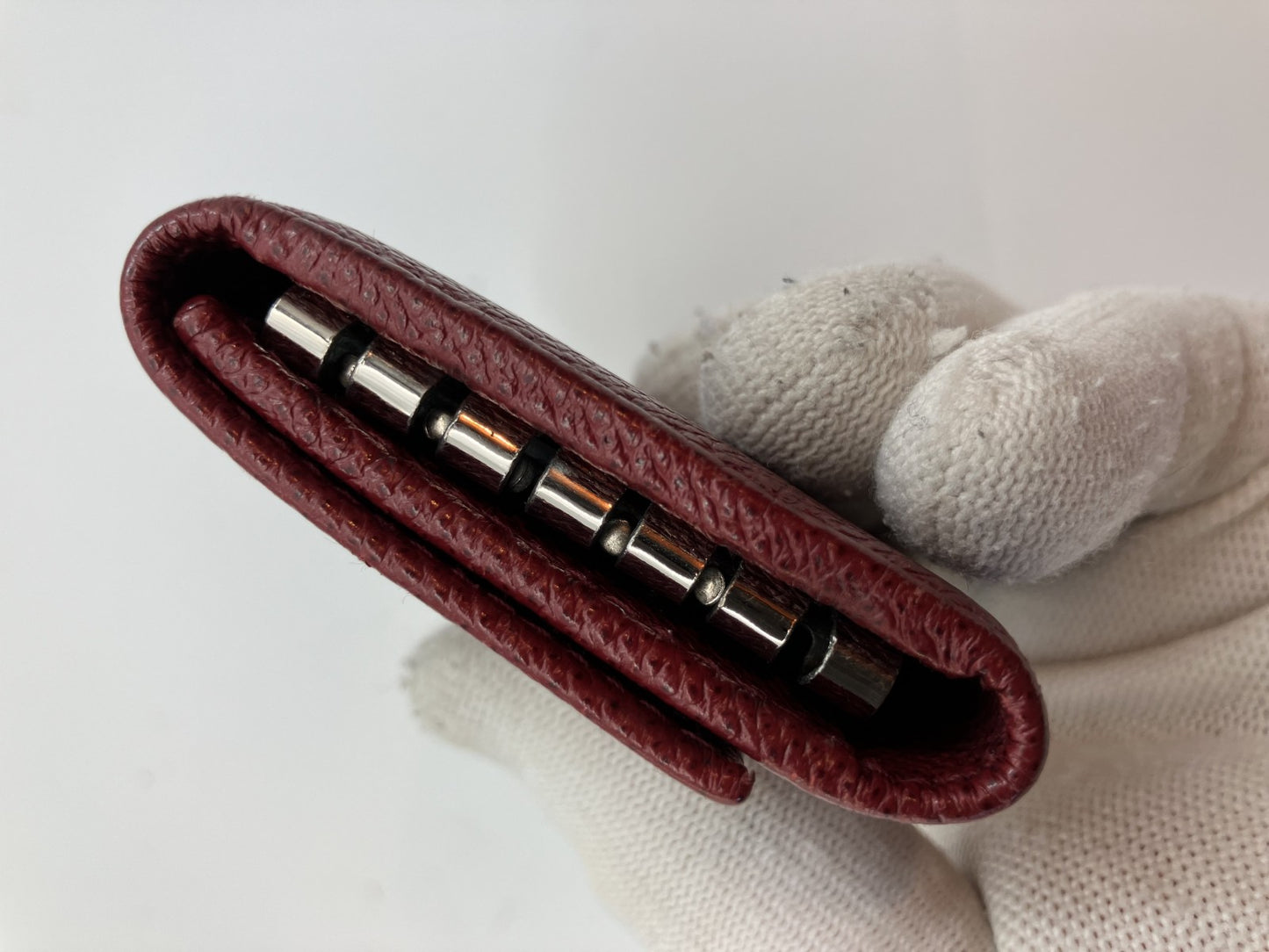 BVLGARI 6-Hook Key Case - Red -