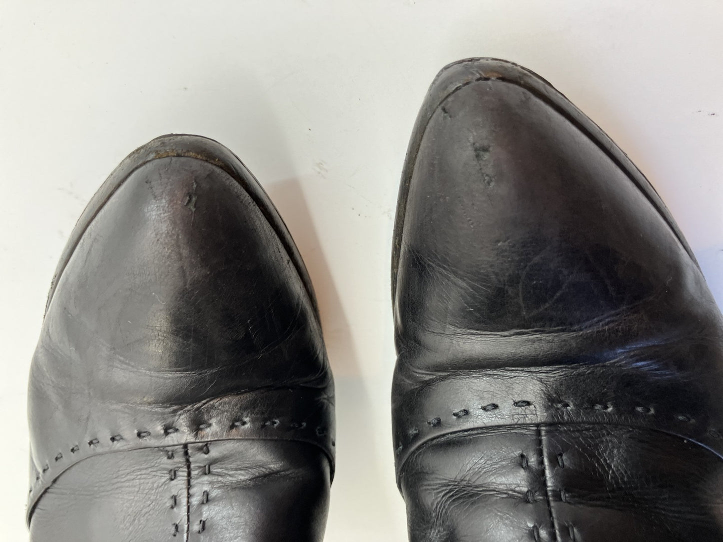 LOUIS VUITTON leather long boots black (EU 35.5)(US 5.5)(22.5 cm)(8.86 inch) heel 8.5 cm with box and bag