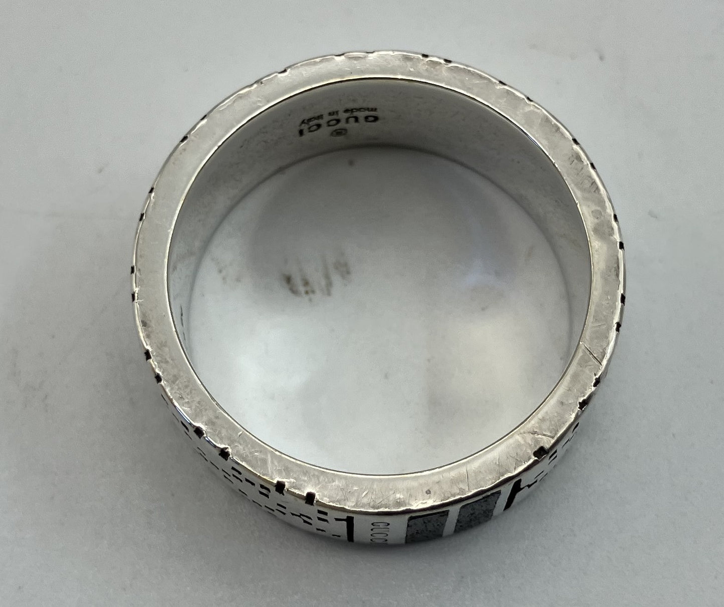 GUCCI Diamantissima SV925 Ring (JP 21) (EU 61) (US 10) - 8 mm (0.31 inch) Wide -