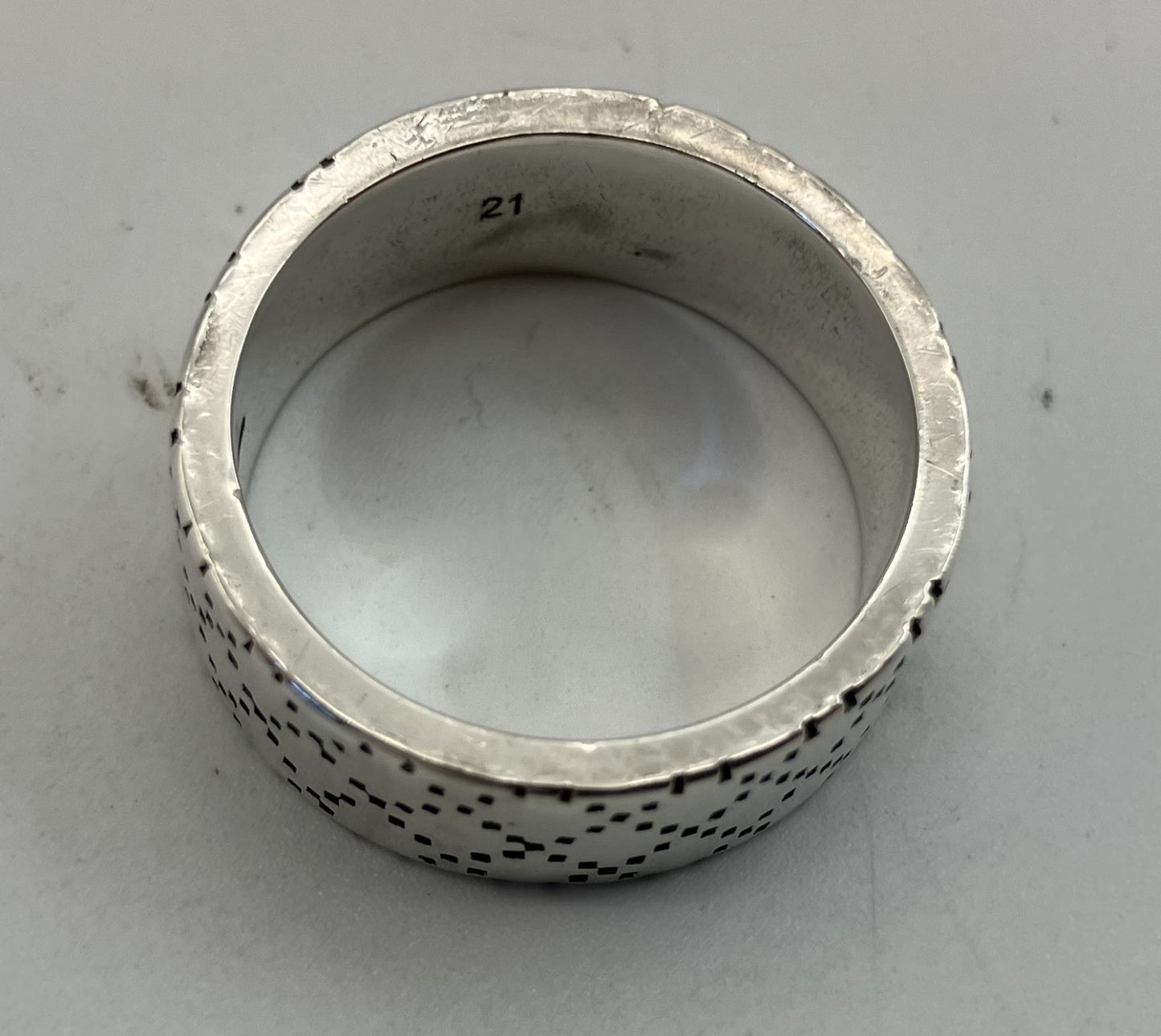 GUCCI Diamantissima SV925 Ring (JP 21) (EU 61) (US 10) - 8 mm (0.31 inch) Wide -