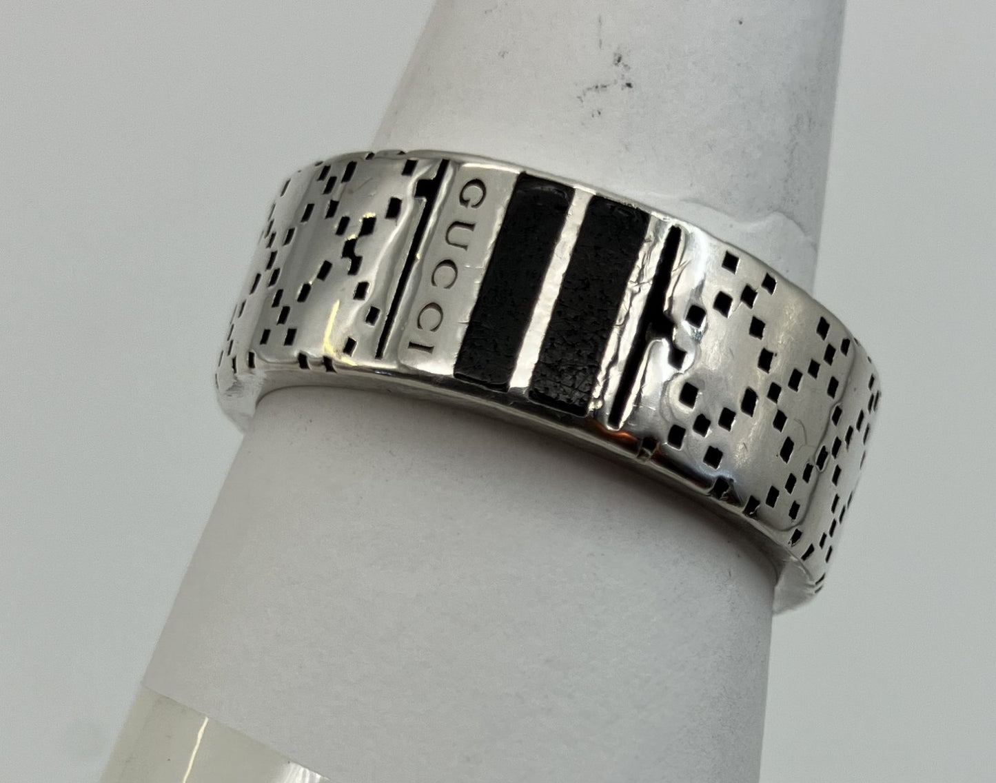 GUCCI Diamantissima SV925 Ring (JP 21) (EU 61) (US 10) - 8 mm (0.31 inch) Wide -