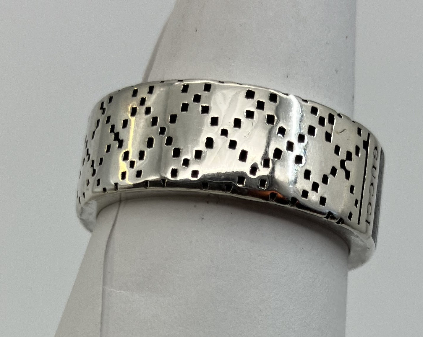 GUCCI Diamantissima SV925 Ring (JP 21) (EU 61) (US 10) - 8 mm (0.31 inch) Wide -