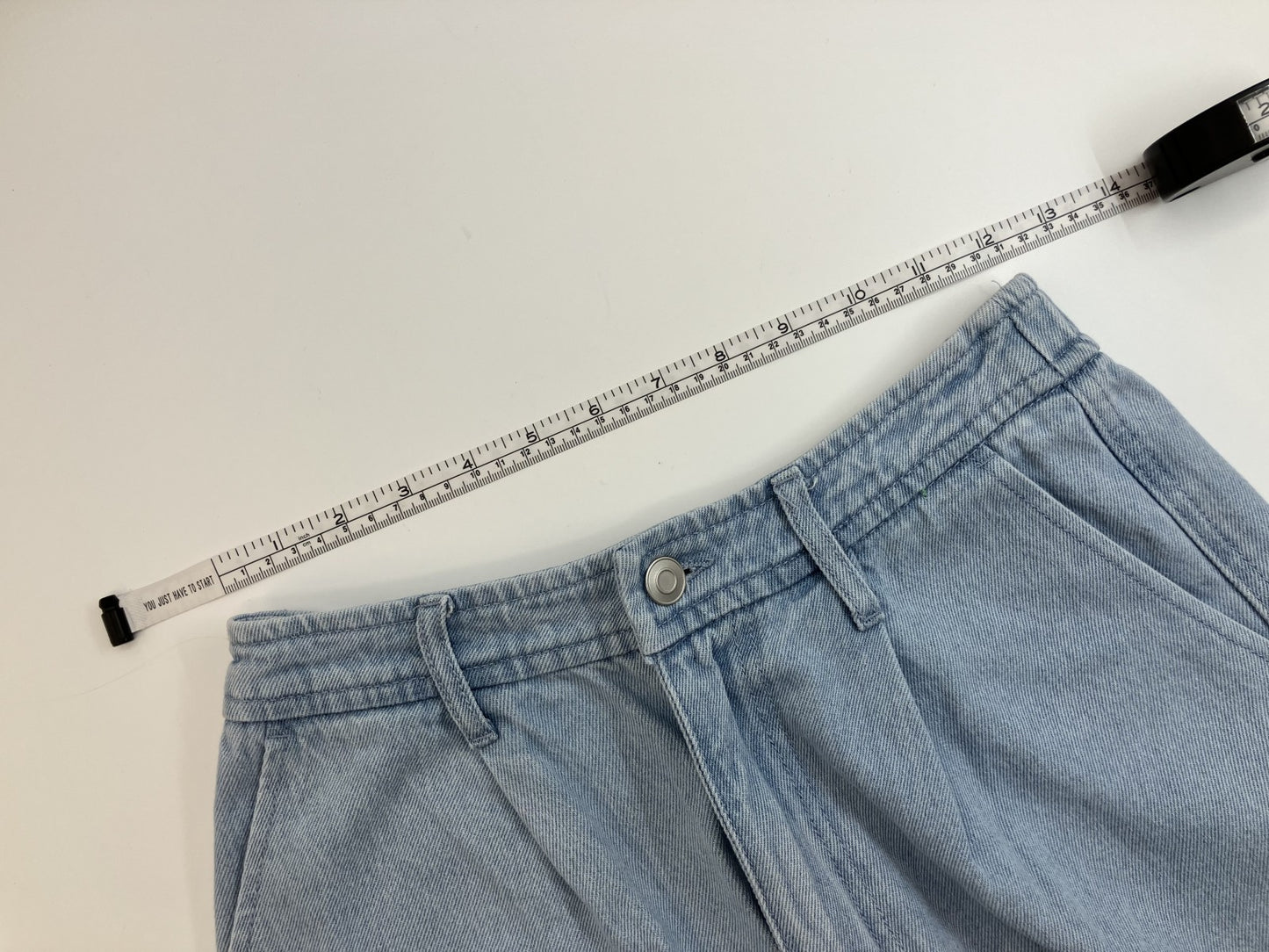 [Beautiful item] Tube top x wide cargo denim set, 2-piece set,