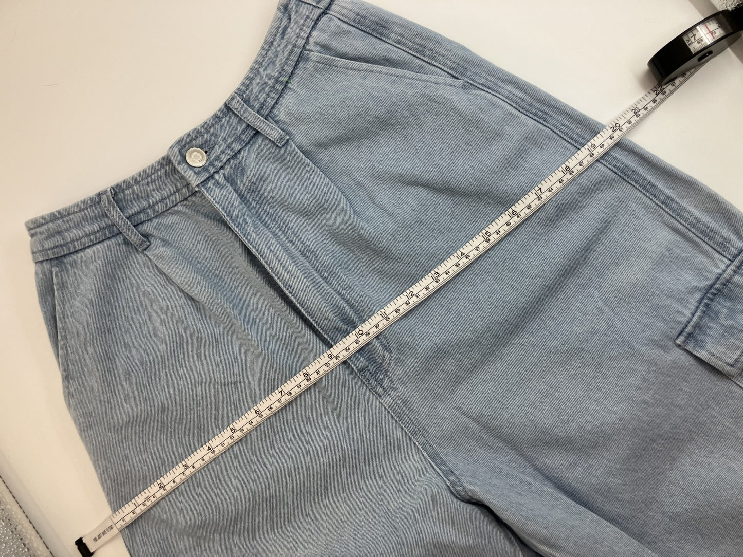 [Beautiful item] Tube top x wide cargo denim set, 2-piece set,