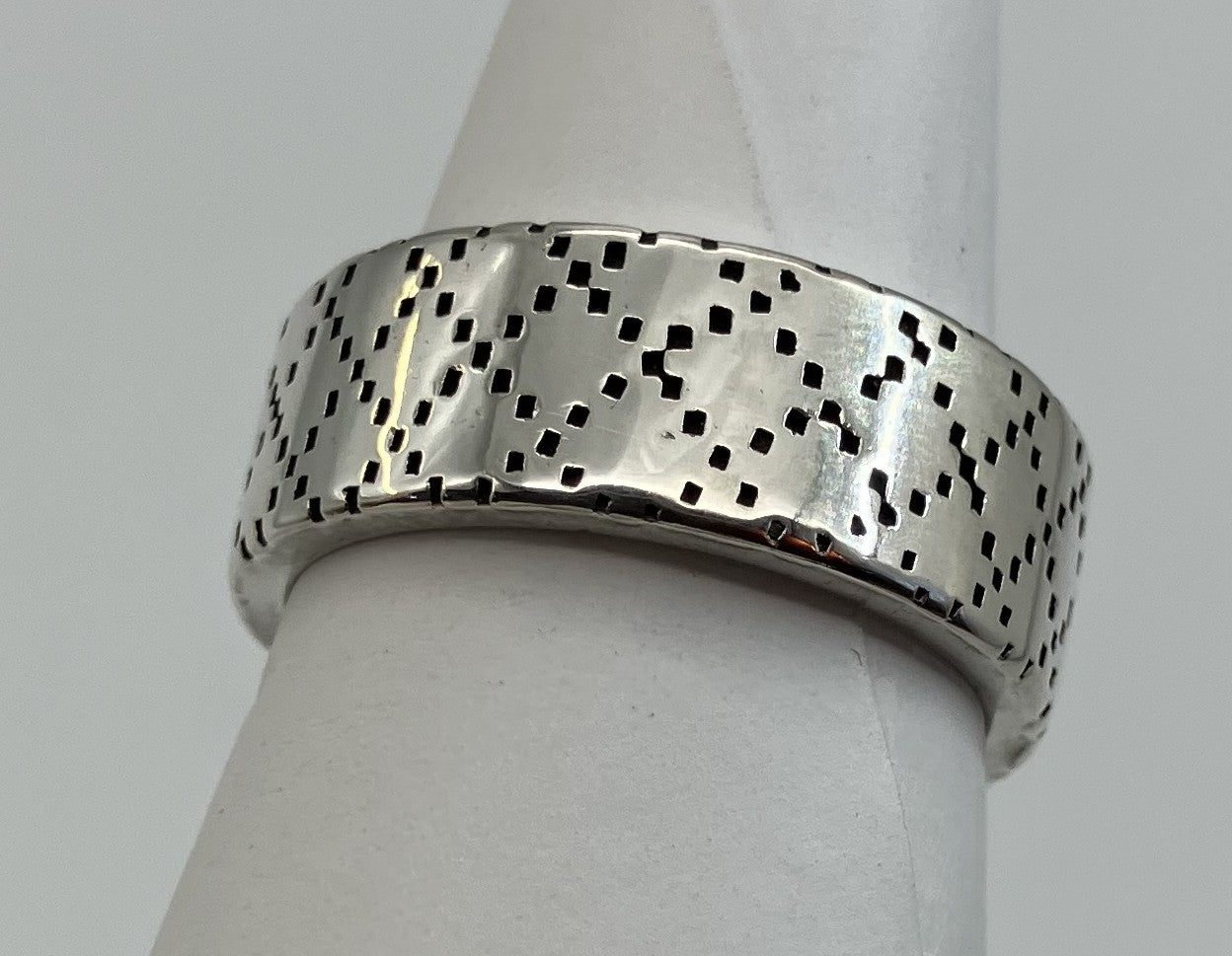 GUCCI Diamantissima SV925 Ring (JP 21) (EU 61) (US 10) - 8 mm (0.31 inch) Wide -