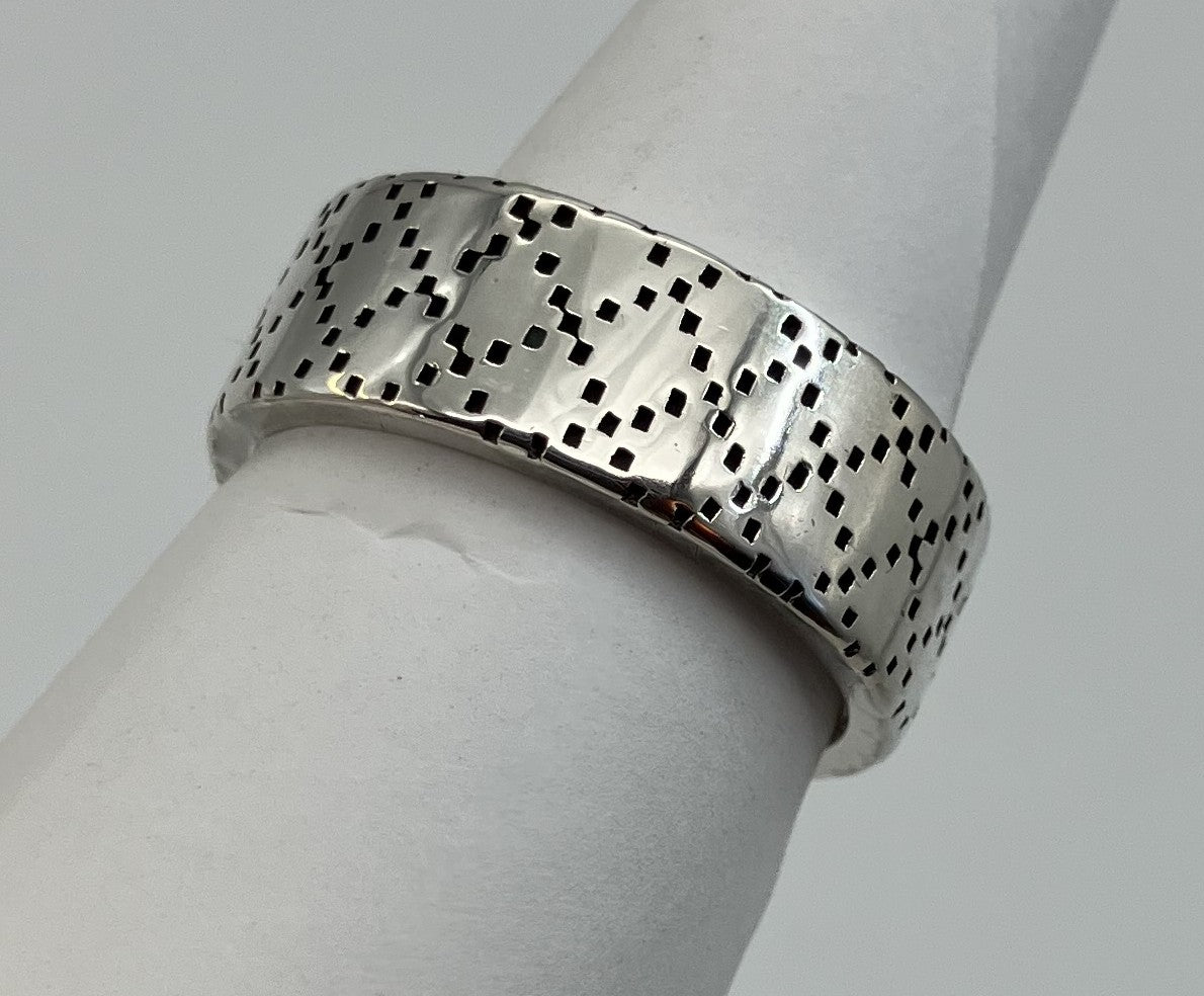 GUCCI Diamantissima SV925 Ring (JP 21) (EU 61) (US 10) - 8 mm (0.31 inch) Wide -