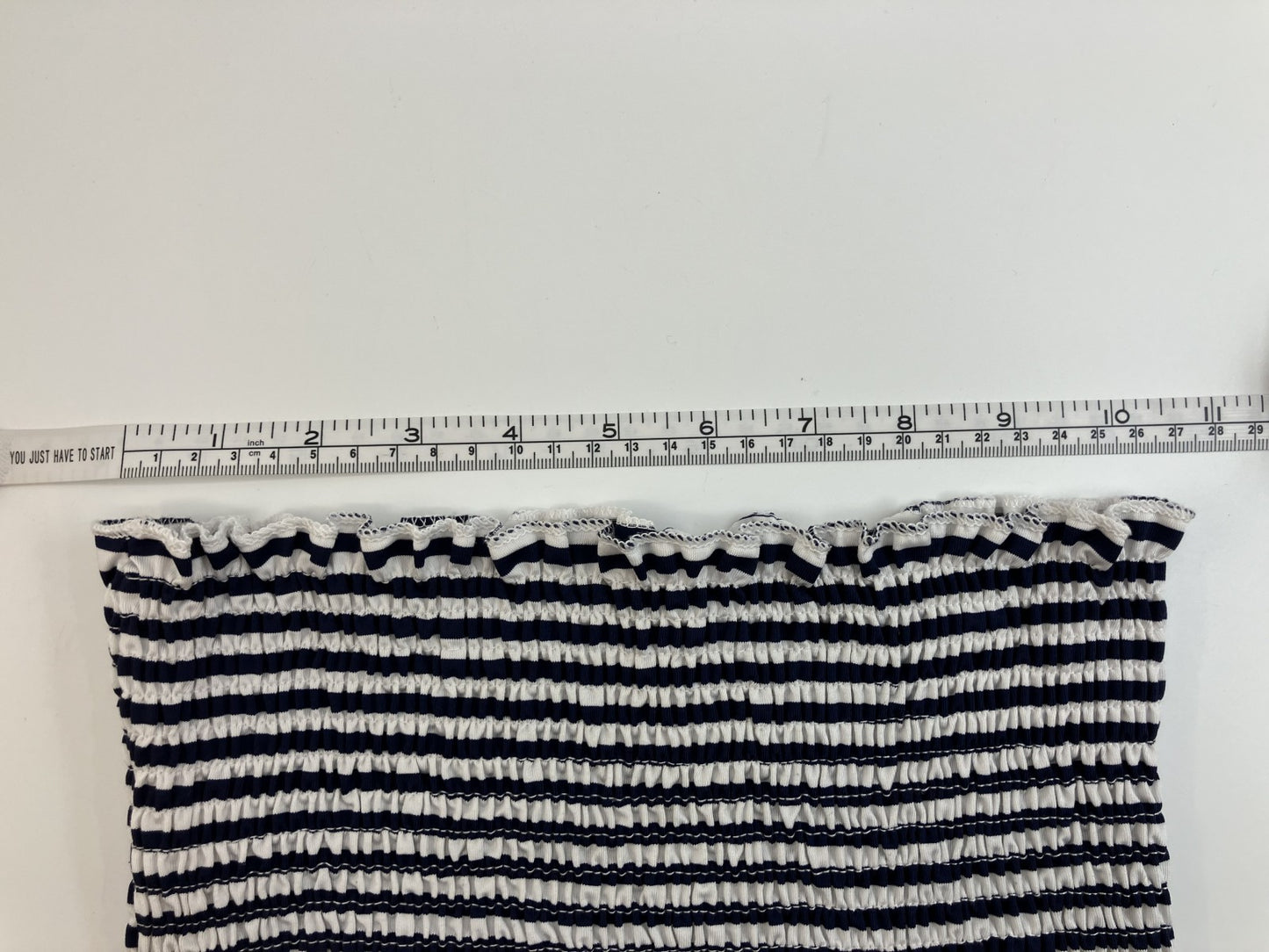 [Beautiful item] Tube top x wide cargo denim set, 2-piece set,