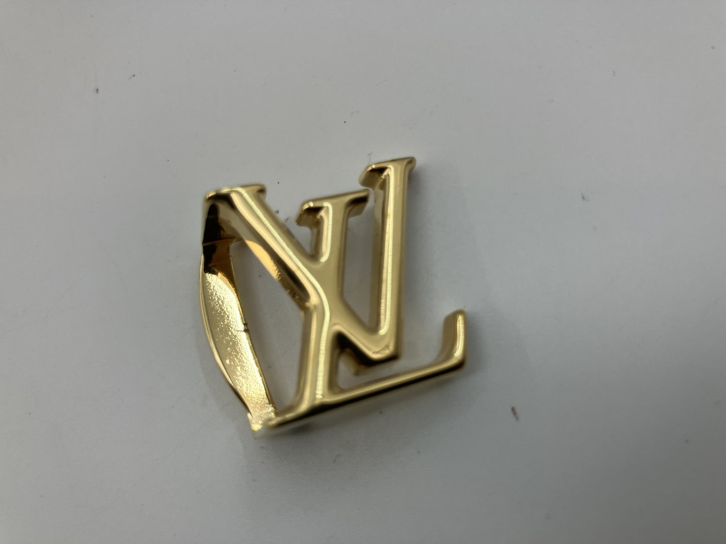 Louis Vuitton Belt Monogram Canvas Brown Gold Buckle 81cm x 2cm Made in Spain (Defect: Missing Bar)