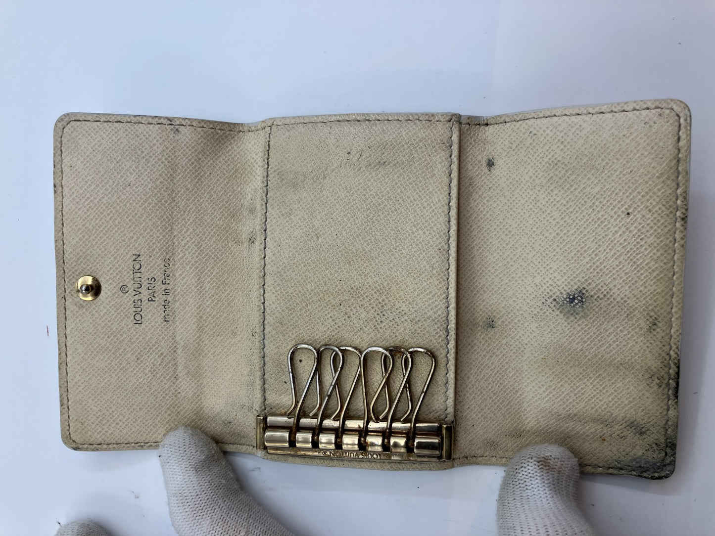 Louis Vuitton Damier Azur Multiclﾃｩs 6 Key Holder N61745 - CT2068 -