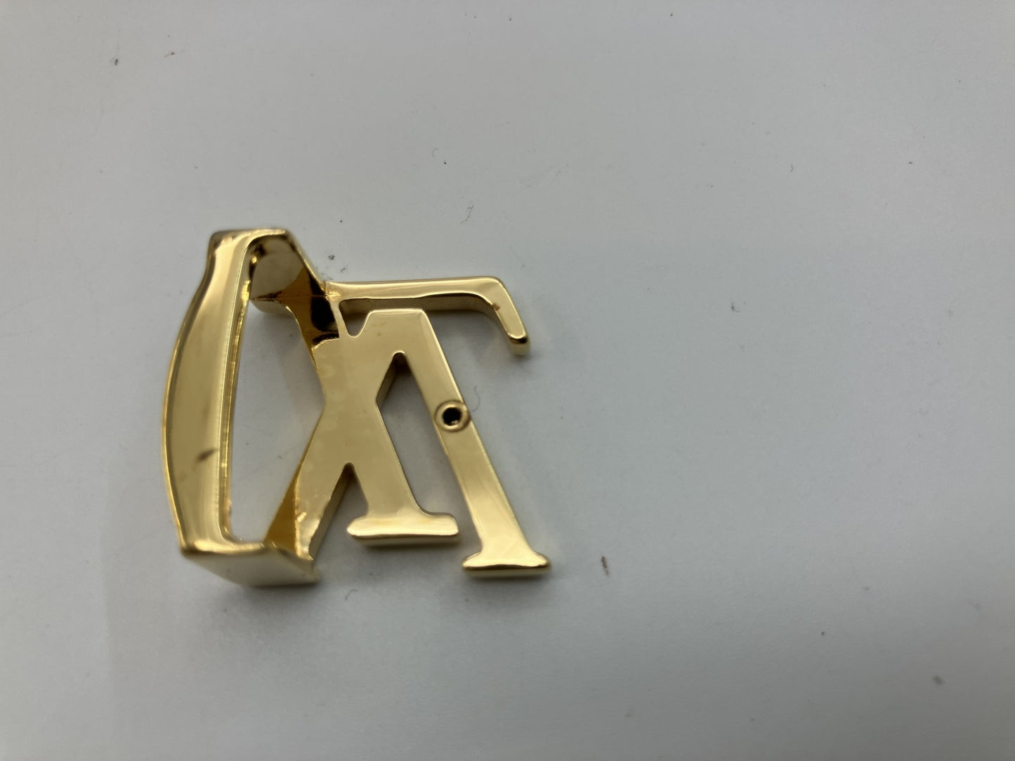 Louis Vuitton Belt Monogram Canvas Brown Gold Buckle 81cm x 2cm Made in Spain (Defect: Missing Bar)