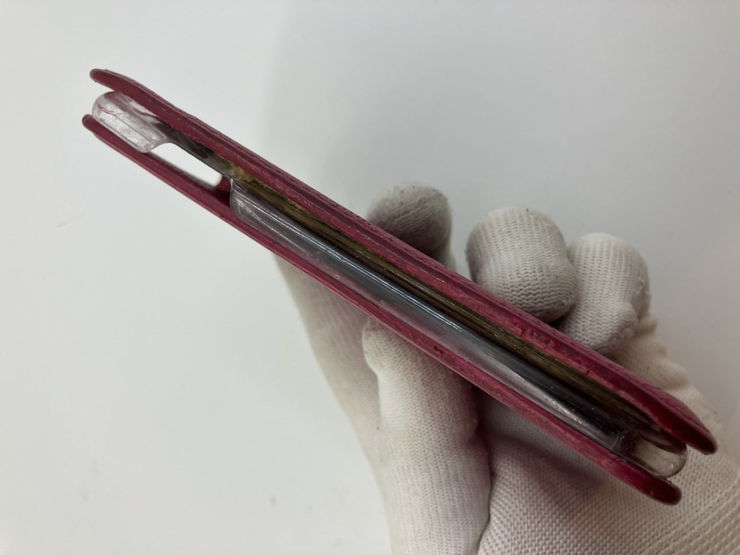 LOUIS VUITTON Mahina Leather iPhone SE2/SE3 Case Wallet Cover Red Spain