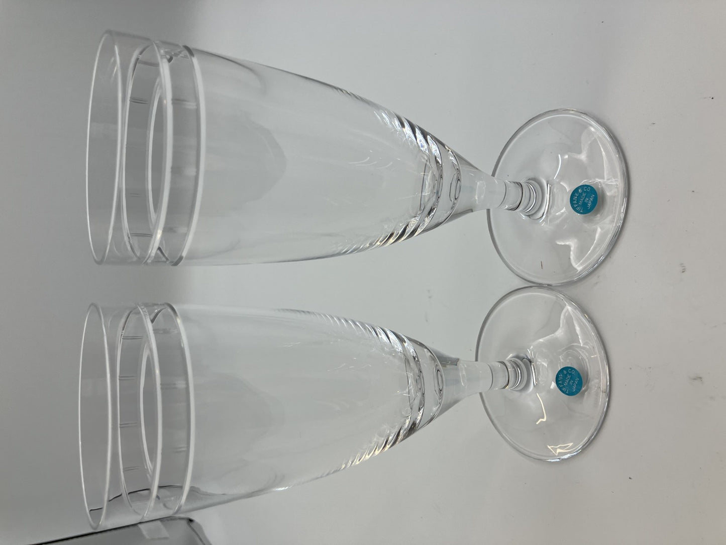 TIFFANY & Co. Beer Glass Pilsner Atlas 2-piece Set with Box