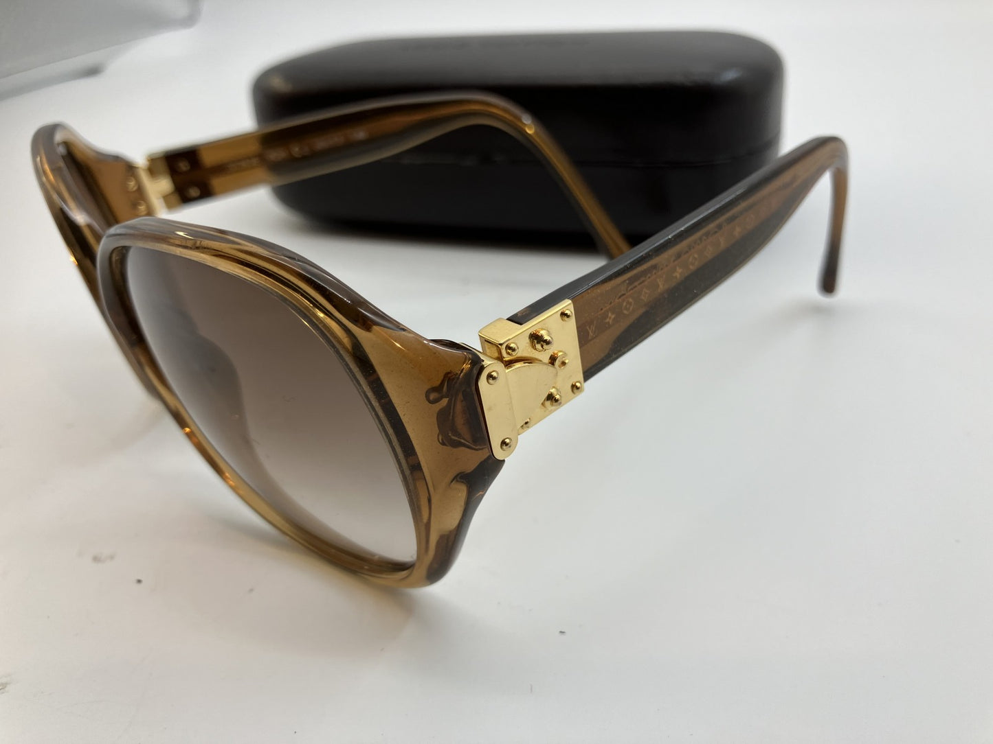 LOUIS VUITTON Spusson Monogram Sunglasses Z0283E with case Free shipping 