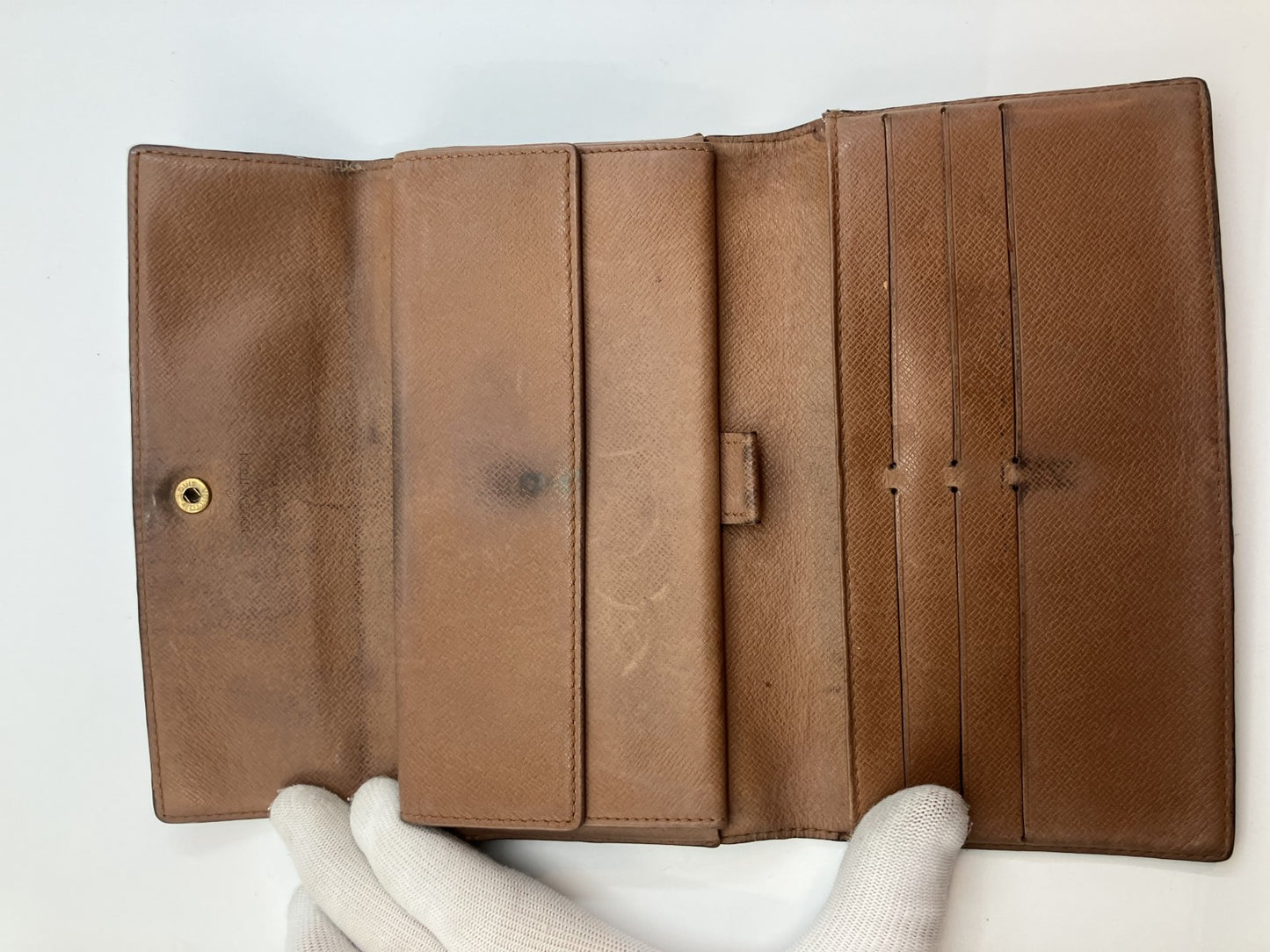 Louis Vuitton Monogram 3-fold long wallet Portefeuille International TH0977