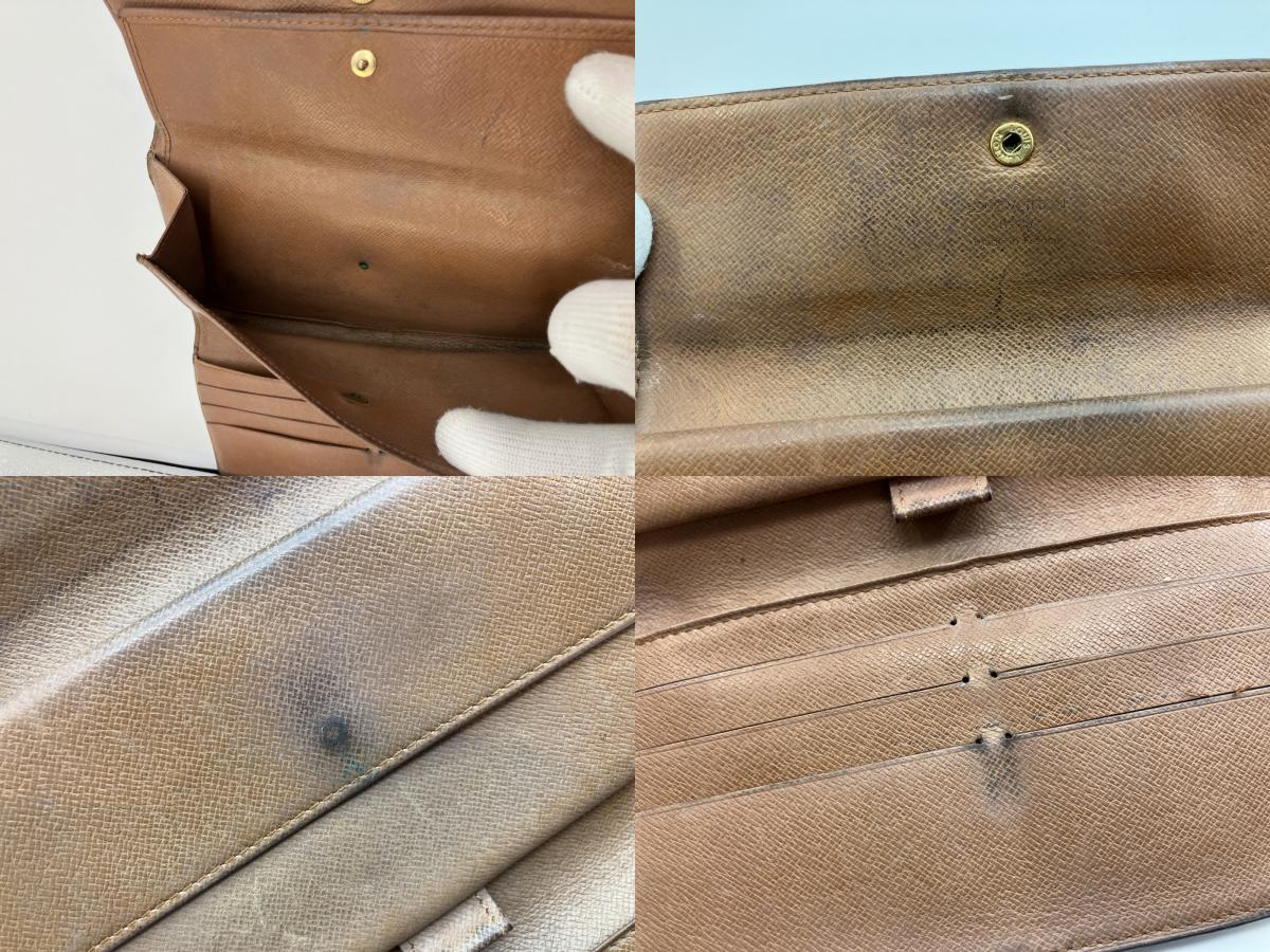 Louis Vuitton Monogram 3-fold long wallet Portefeuille International TH0977