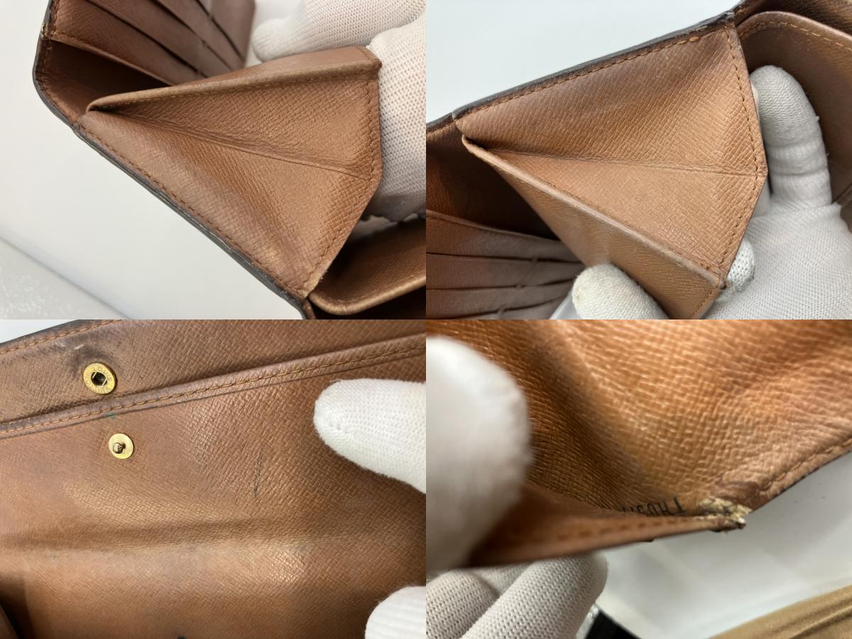 Louis Vuitton Monogram 3-fold long wallet Portefeuille International TH0977