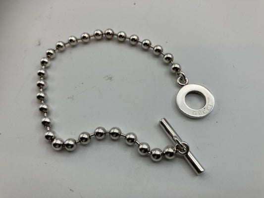 Gucci Ball Chain Bracelet SV925 17.8g Arm circumference 19.5cm Ball diameter 5mm Free shipping 