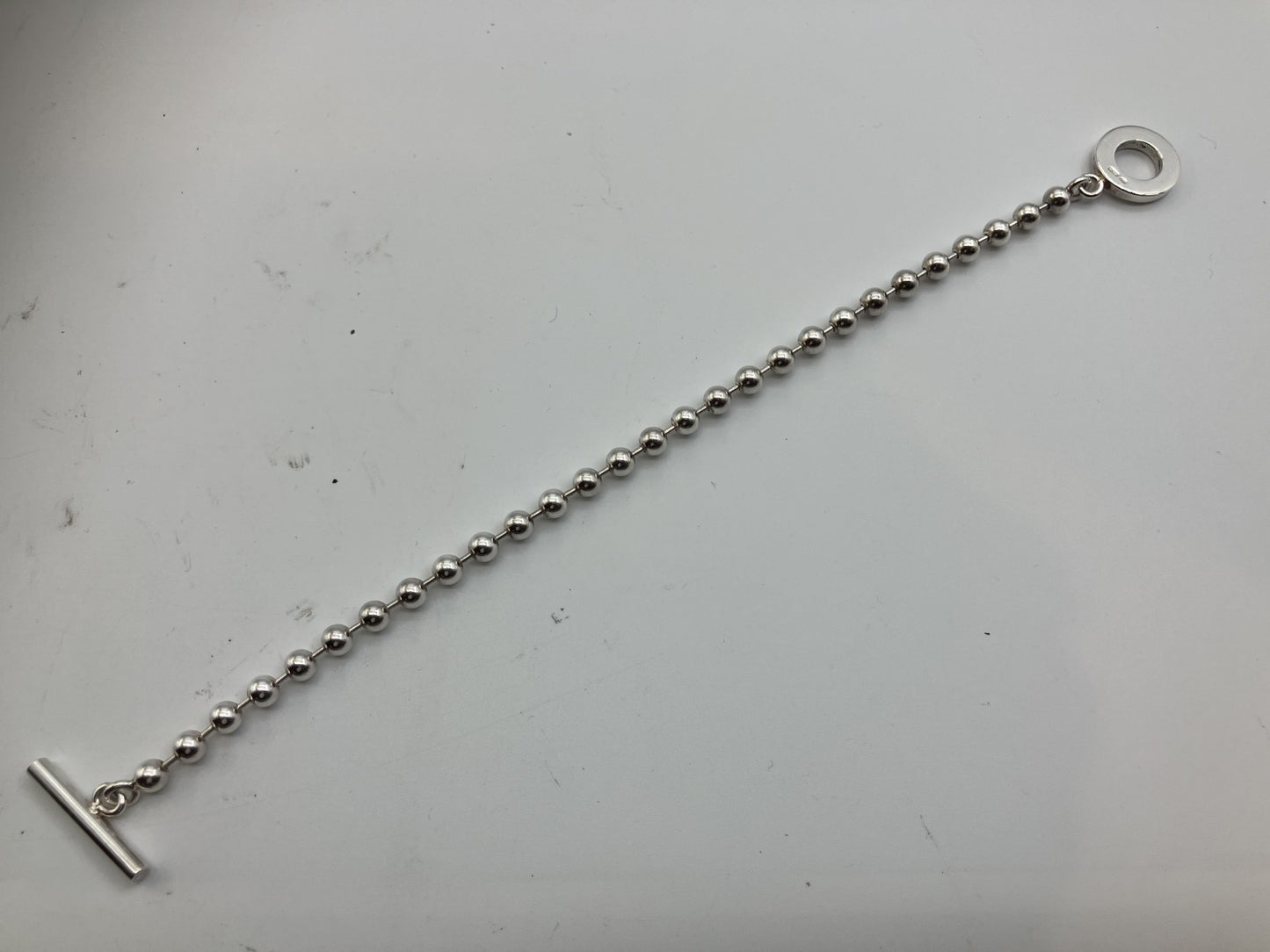 Gucci ball chain bracelet SV925 17,8g, arm circumference 19,5cm, ball diameter 5mm