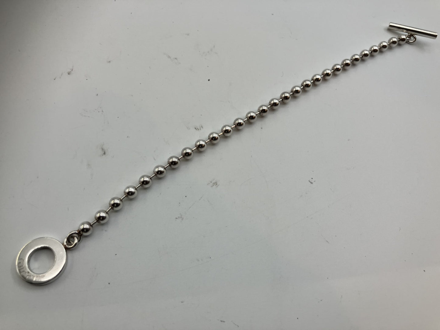 Gucci ball chain bracelet SV925 17,8g, arm circumference 19,5cm, ball diameter 5mm