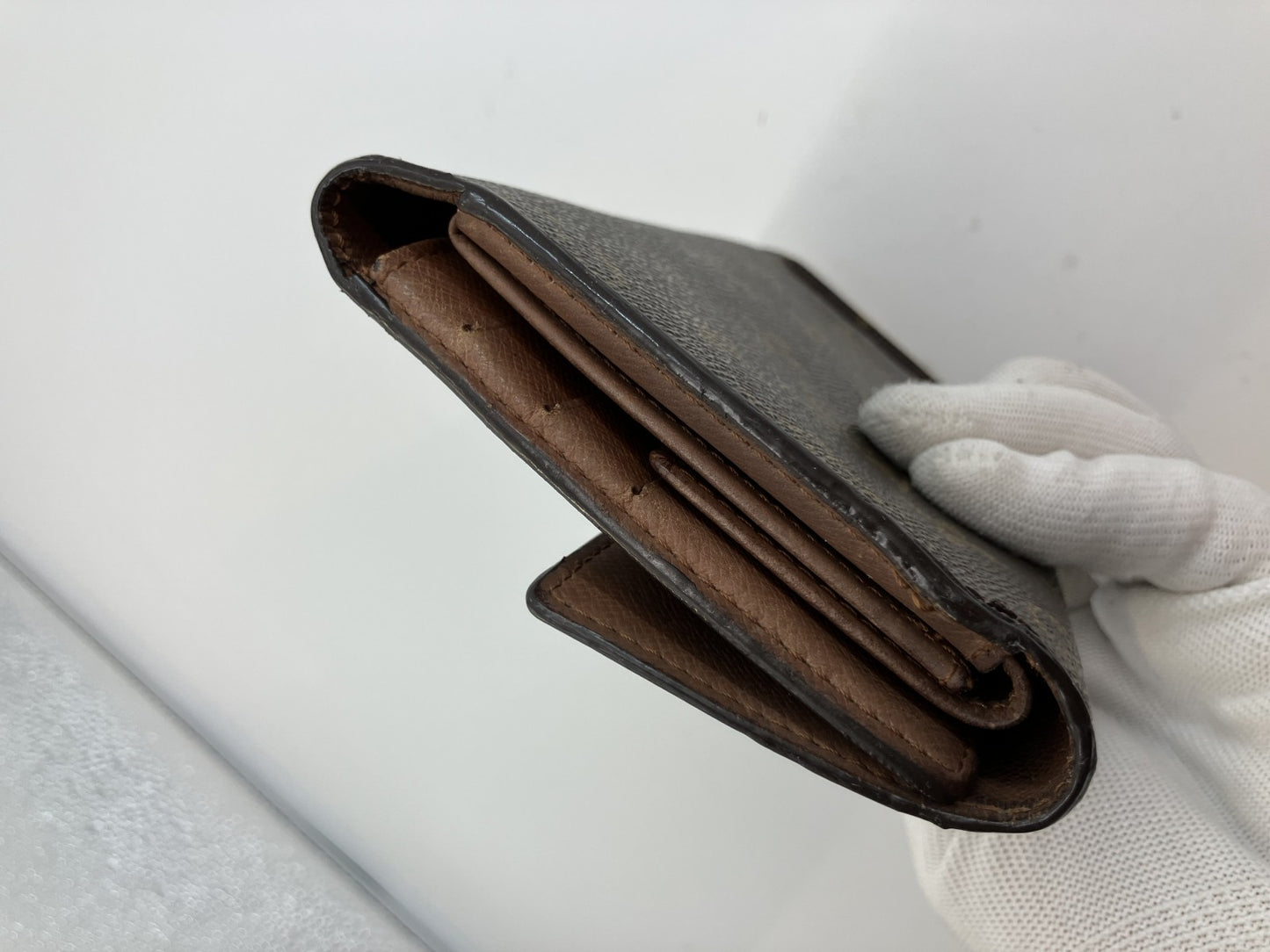 Louis Vuitton Monogram 3-fold long wallet Portefeuille International TH0977