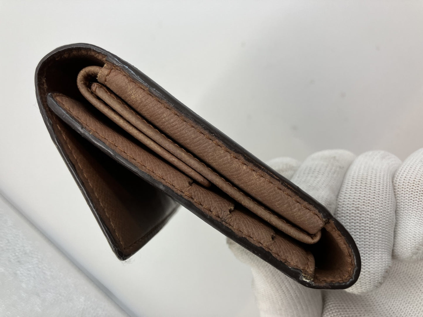 Louis Vuitton Monogram 3-fold long wallet Portefeuille International TH0977