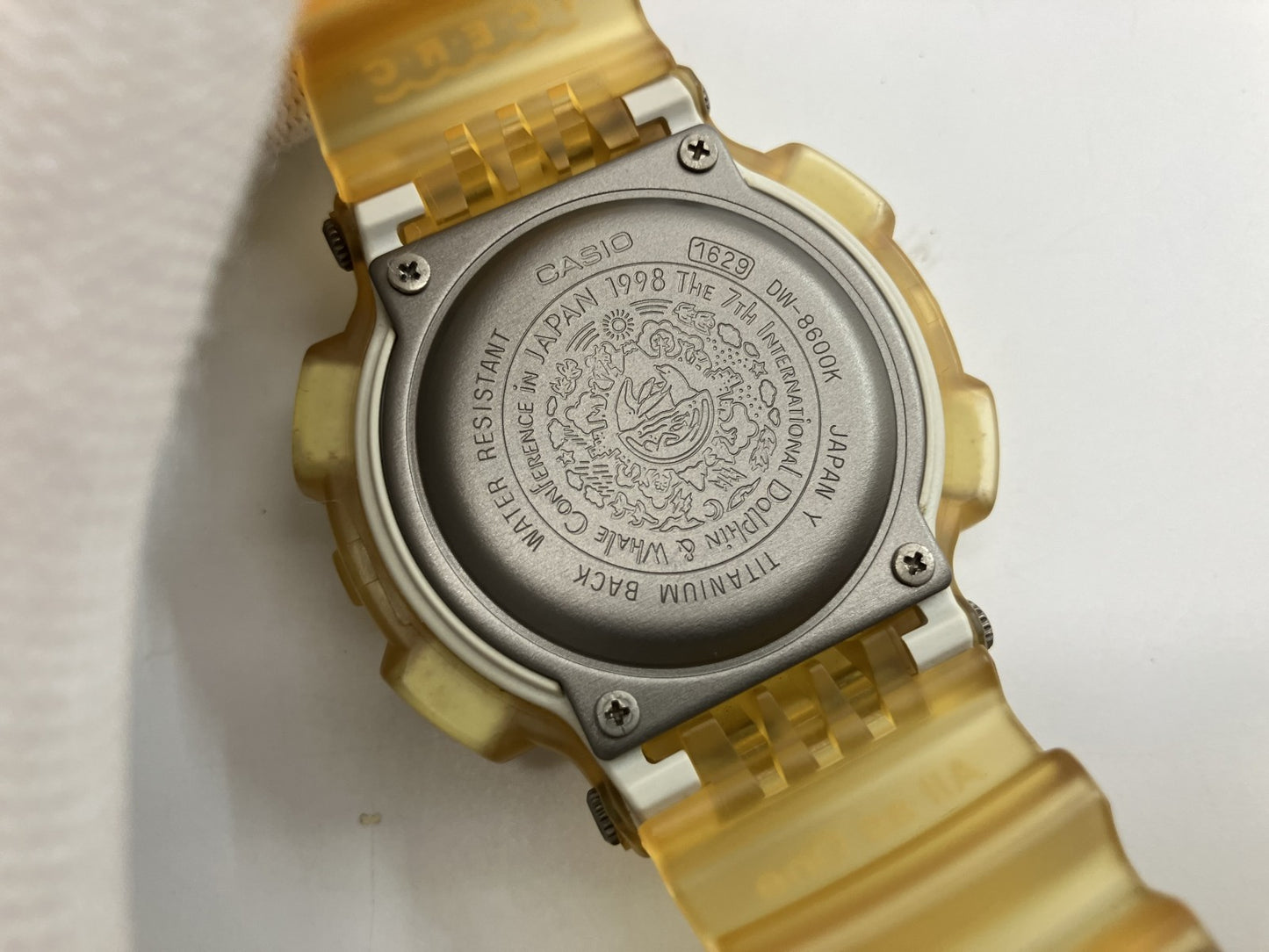 Casio G-SHOCK DW-8600K Dolphin and Whale Conference Model Watch Titanium Back ICERC Limited