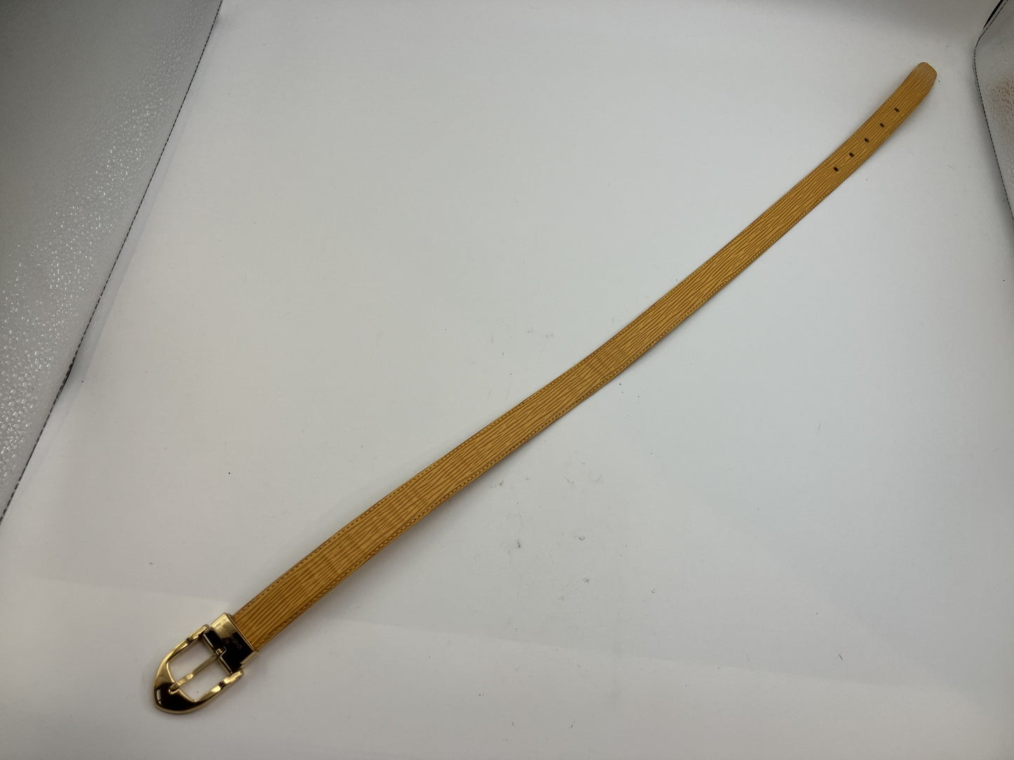 LOUIS VUITTON Santure Classic Belt R10051 CT1905 Total length 85cm Yellow