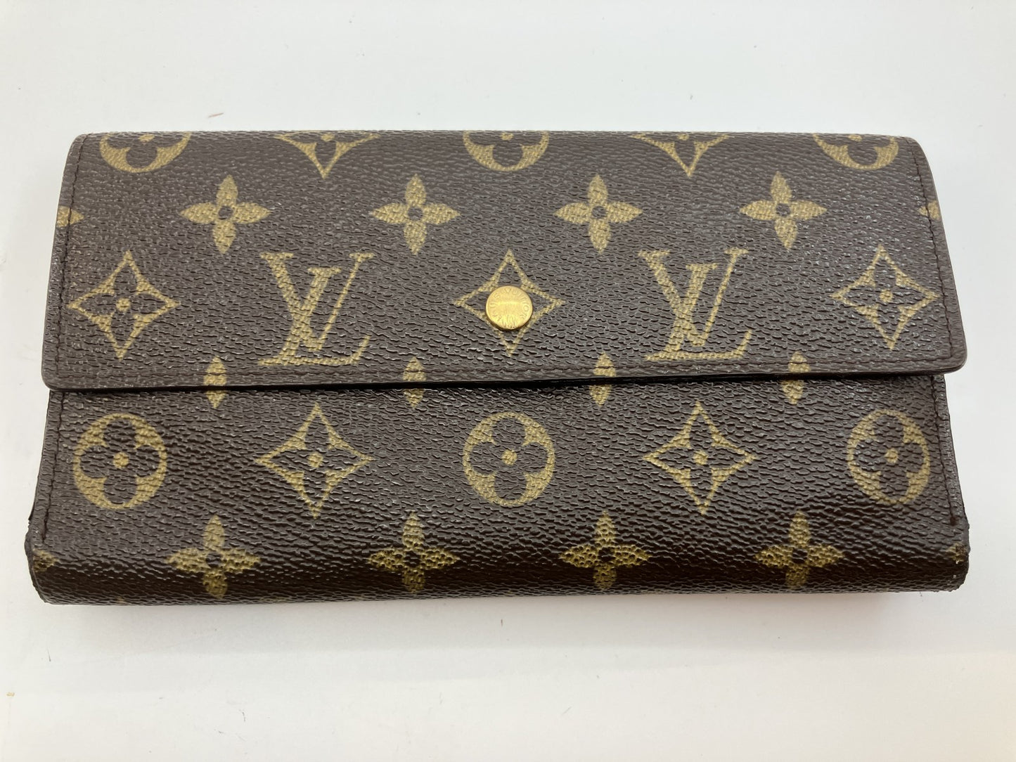 Louis Vuitton Monogram Portefeuille Tresor International Long Wallet M61215 Brown 19×10cm