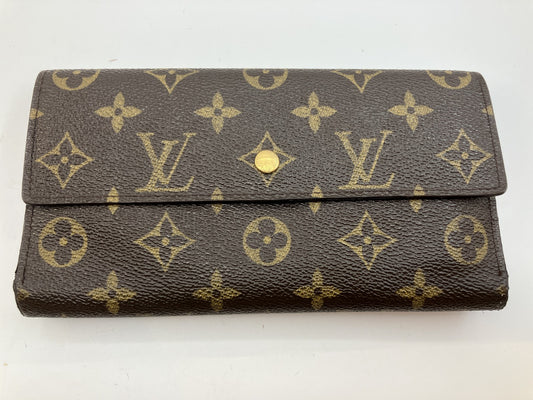 Louis Vuitton Monogram Portefeuille Tresor International Long Wallet M61215 Brown 19×10cm