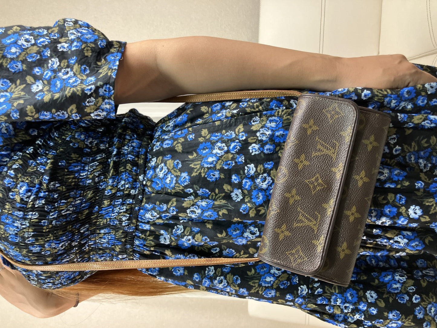 Louis Vuitton Pochette Twin PM M51854 Monogram Shoulder Bag RA1212 Brown