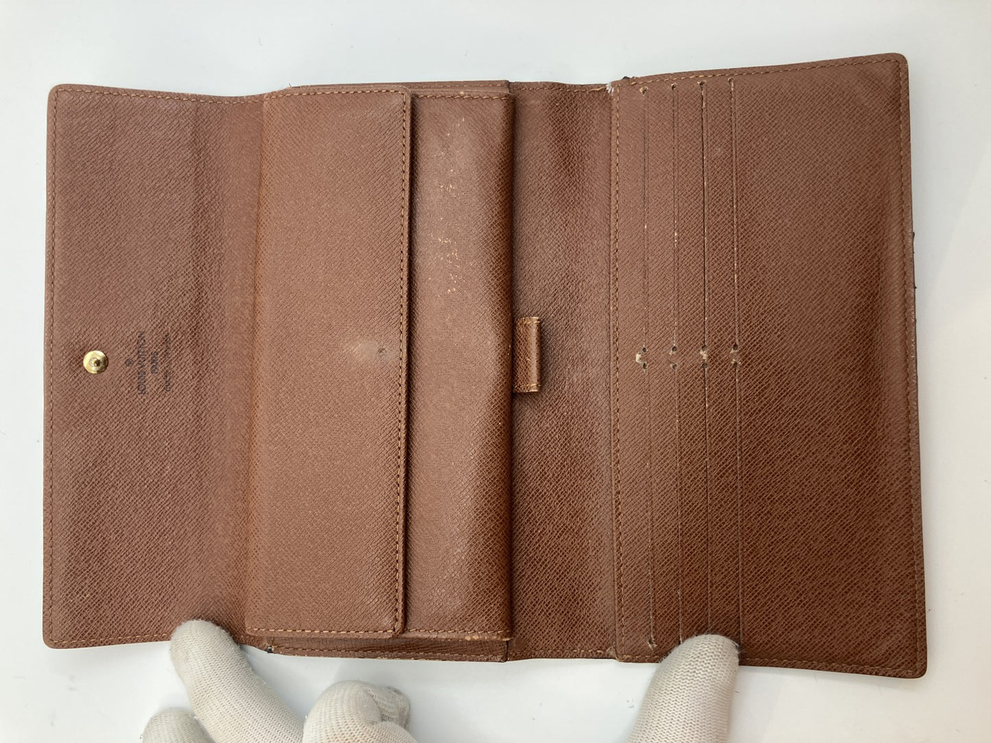 Louis Vuitton Monogram Portefeuille Tresor International Long Wallet M61215 Brown 19×10cm