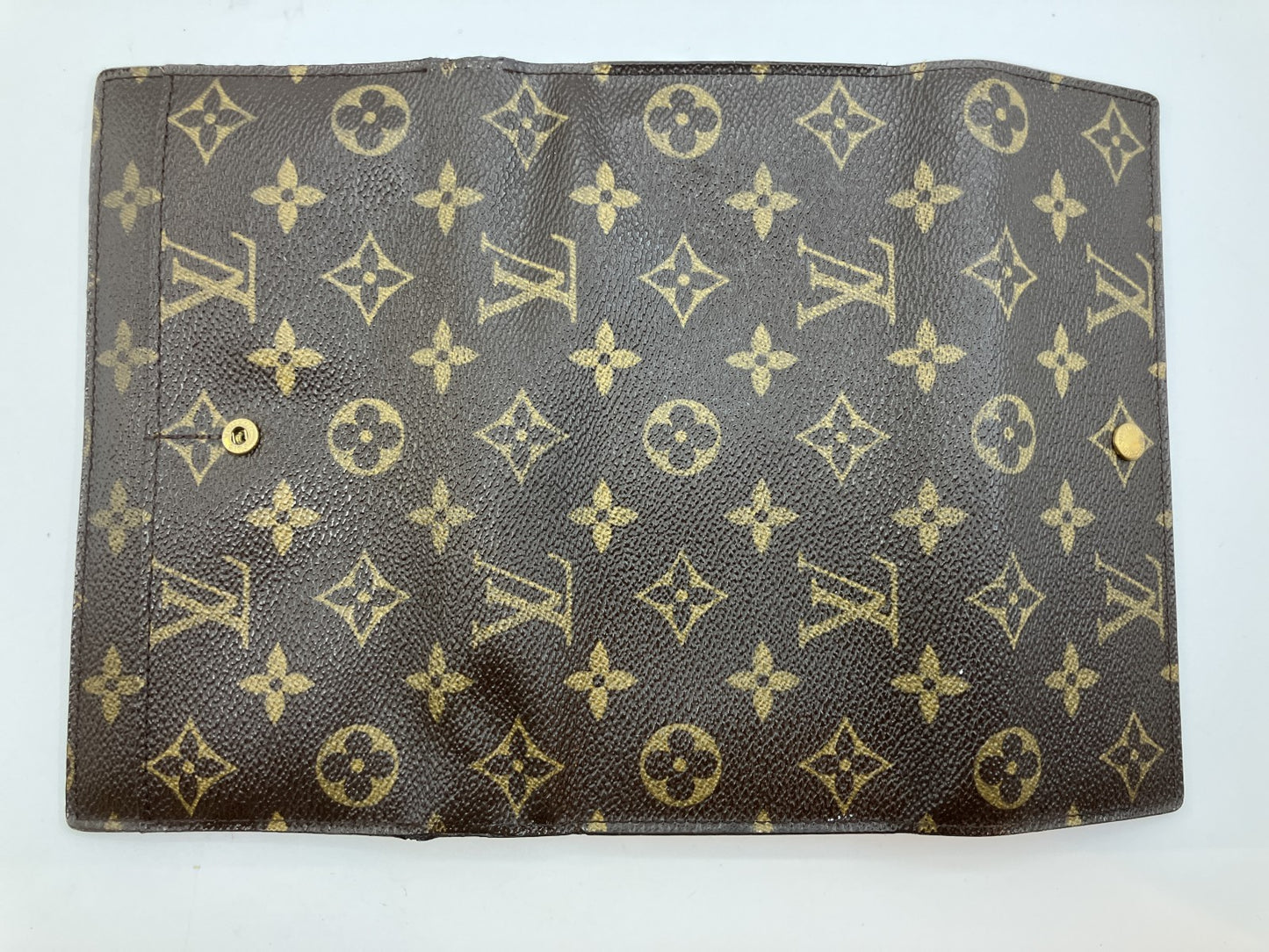 Louis Vuitton Monogram Portefeuille Tresor International Long Wallet M61215 Brown 19×10cm
