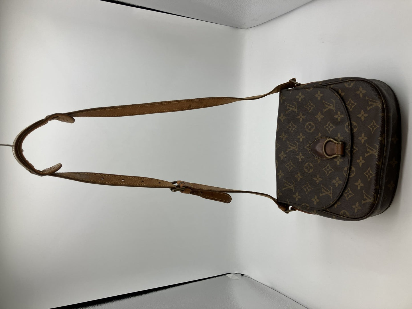 Louis Vuitton Saint Cloud MM M51243 Monogram Shoulder Bag 9811VI Brown