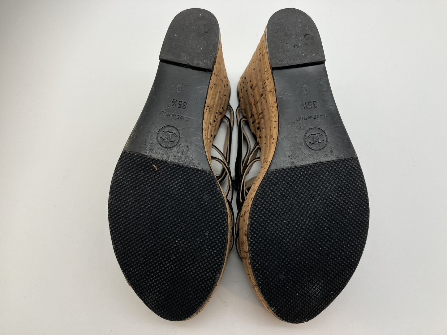 CHANEL Wedge Sole Sandals Size(JP 22.5cm)(US 5.5)(8.86 inch)(EU 35.5)