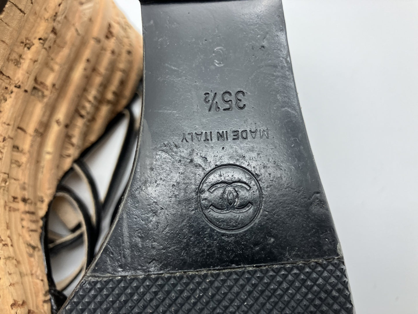 CHANEL Wedge Sole Sandals Size(JP 22.5cm)(US 5.5)(8.86 inch)(EU 35.5)