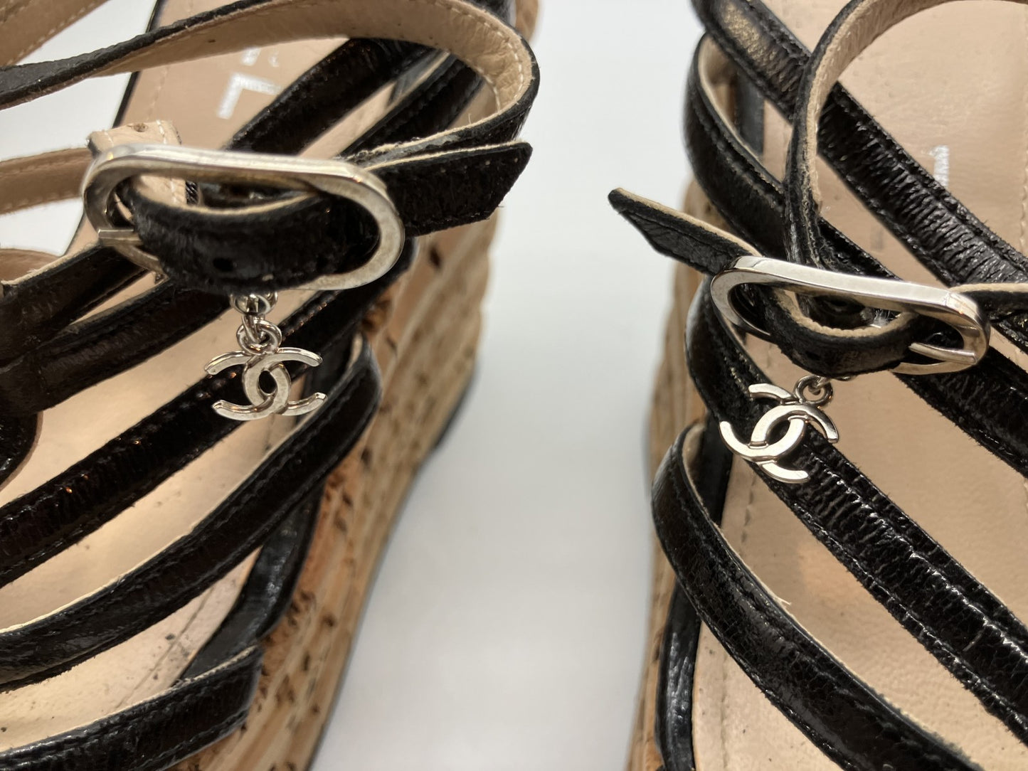 CHANEL Wedge Sole Sandals Size(JP 22.5cm)(US 5.5)(8.86 inch)(EU 35.5)