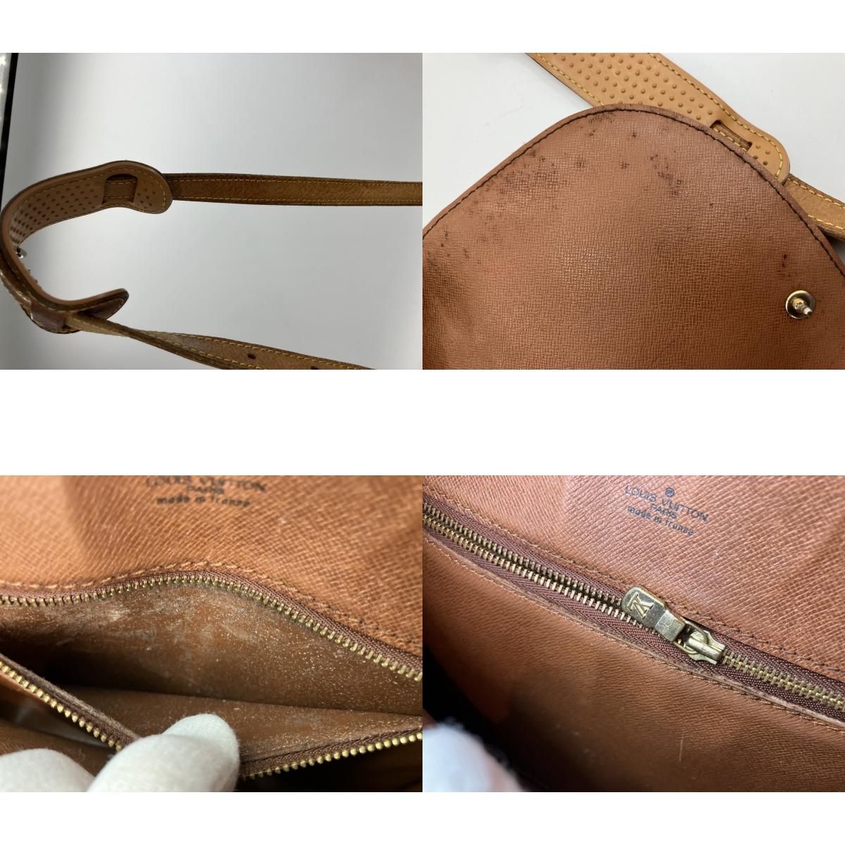 Louis Vuitton Saint Cloud MM M51243 Monogram Shoulder Bag 9811VI Brown