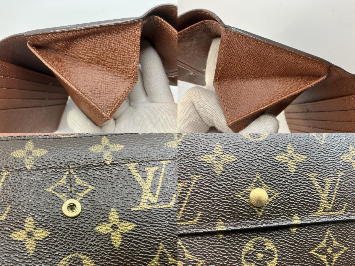 Louis Vuitton Monogram Portefeuille Tresor International Long Wallet M61215 Brown 19×10cm