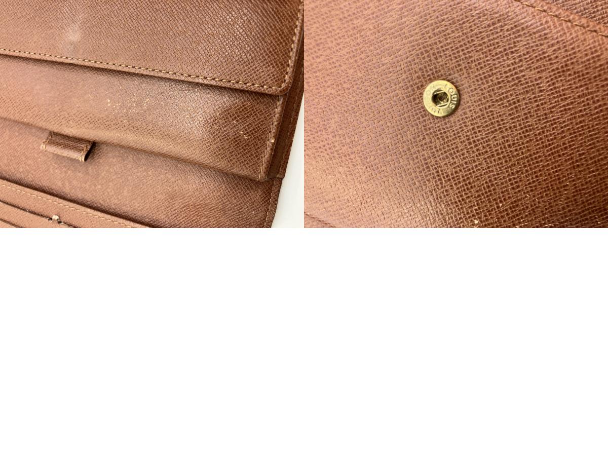 Louis Vuitton Monogram Portefeuille Tresor International Long Wallet M61215 Brown 19×10cm