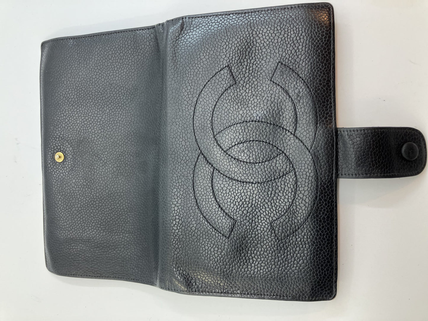 Chanel Caviar Skin Purse COCO Mark Black No. 4 4456605 Seal Included