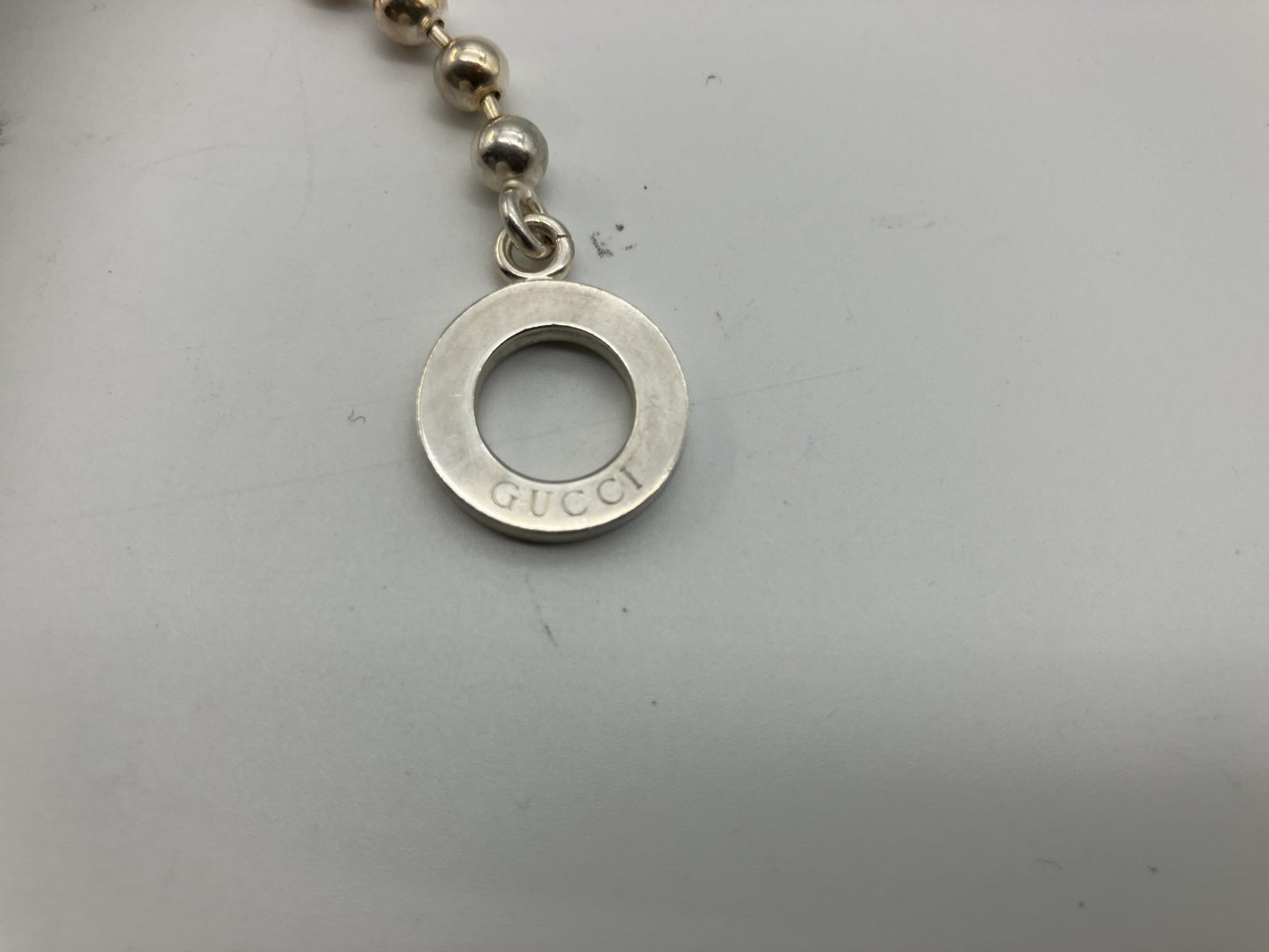 Gucci Ball Chain Bracelet SV925 14.8g 18.5cm length 5mm ball diameter