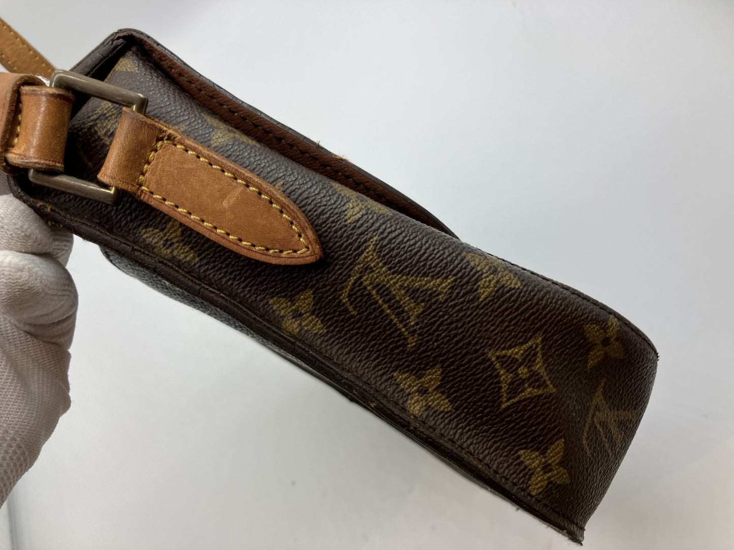 Louis Vuitton Saint Cloud MM M51243 Monogram Shoulder Bag 9811VI Brown