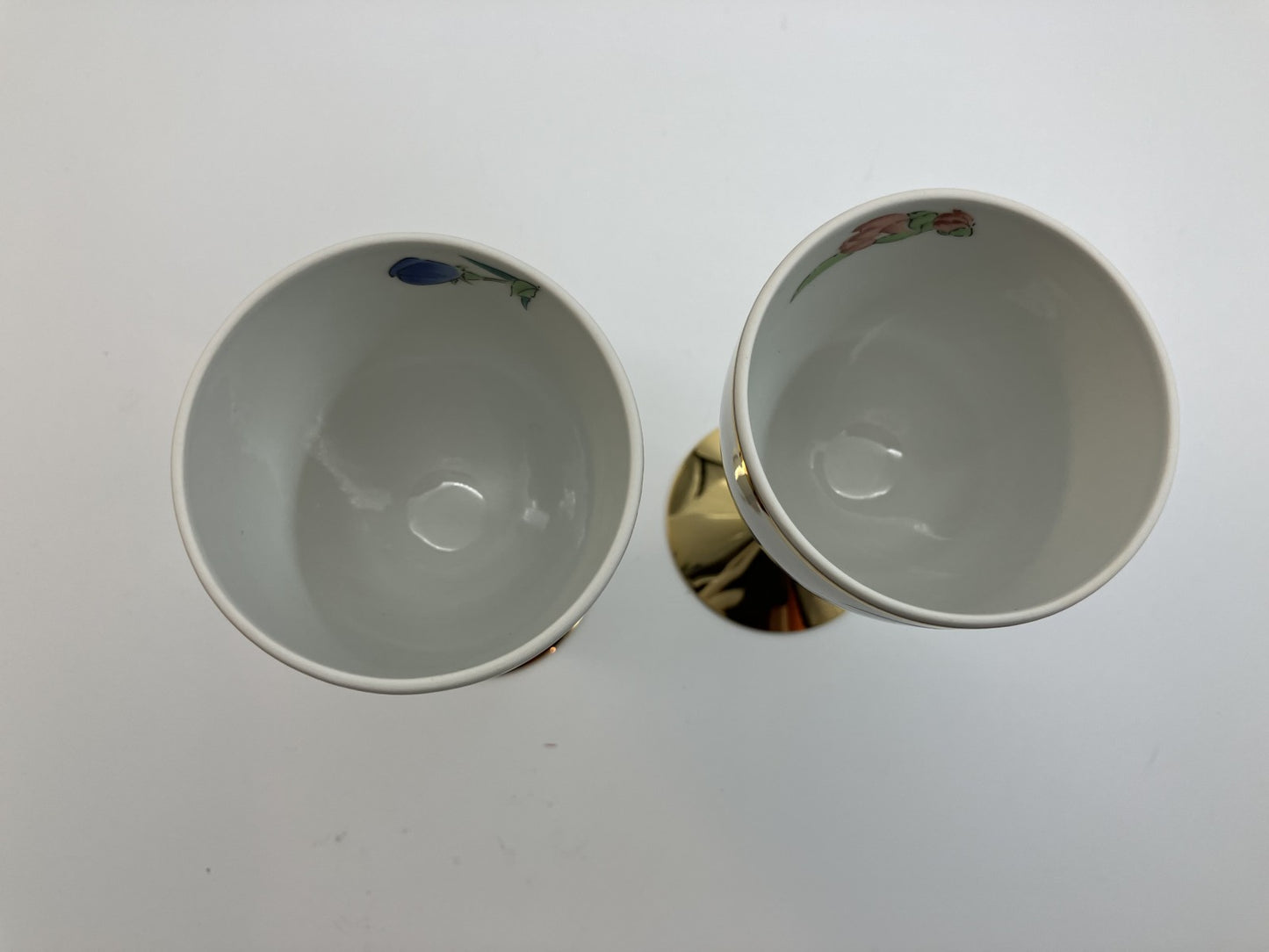 Kutani Ware KUTANI Wine Glasses - Set of 2 - Height: 15 cm, Width: 7 cm -