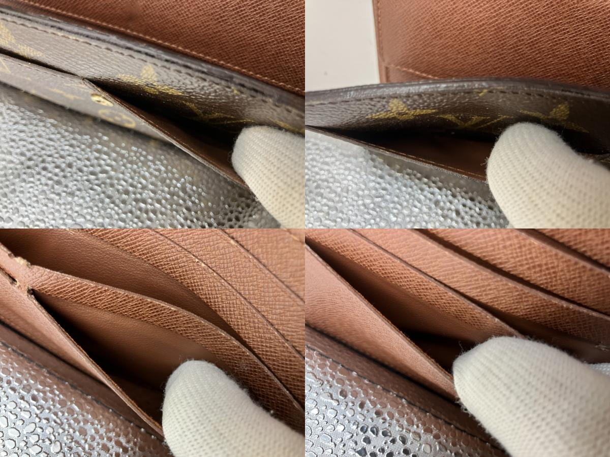 Louis Vuitton Monogram Portefeuille Tresor International Long Wallet M61215 Brown 19×10cm