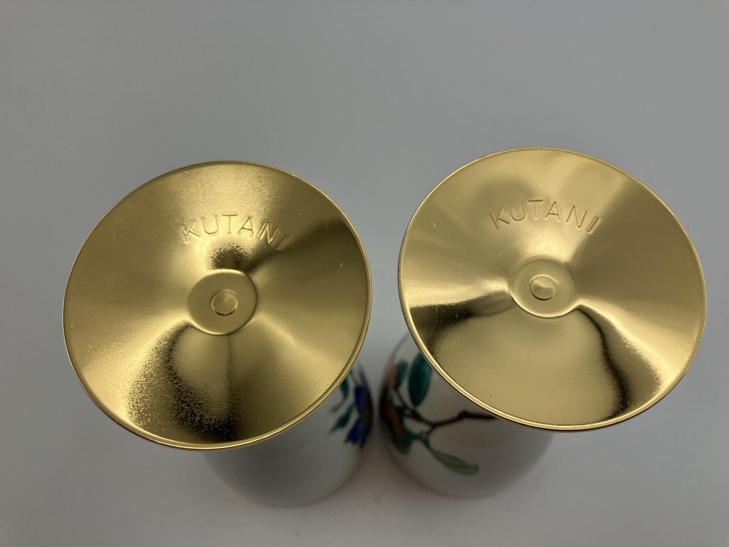 Kutani Ware KUTANI Wine Glasses - Set of 2 - Height: 15 cm, Width: 7 cm -