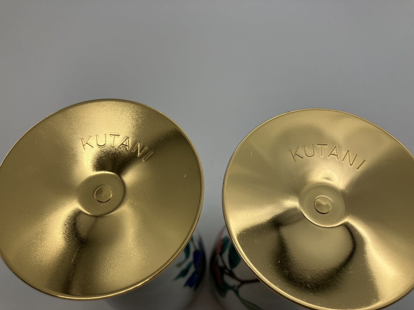 Kutani Ware KUTANI Wine Glasses - Set of 2 - Height: 15 cm, Width: 7 cm -