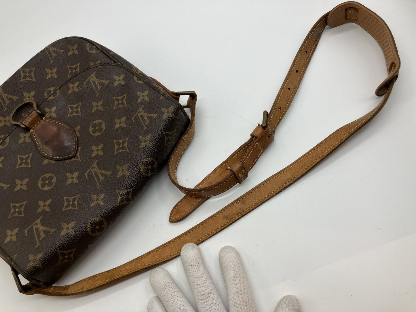 Louis Vuitton Saint Cloud MM M51243 Monogram Shoulder Bag 9811VI Brown