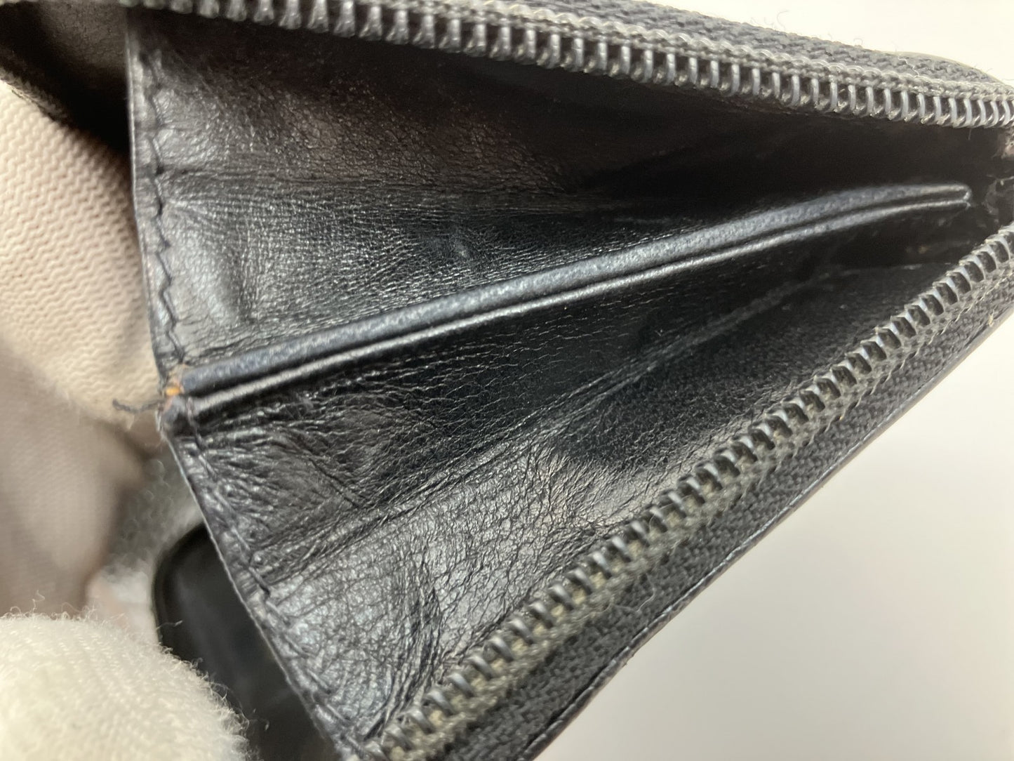 Chanel Caviar Skin Purse Zip Seal (No. 8) Black 20x10cm