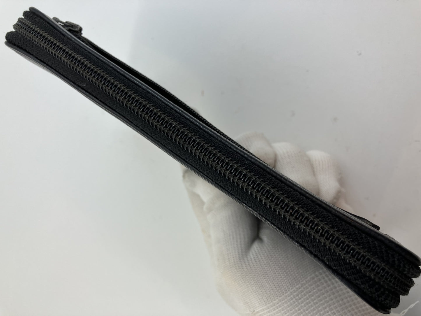 Chanel Caviar Skin Purse Zip Seal (No. 8) Black 20x10cm