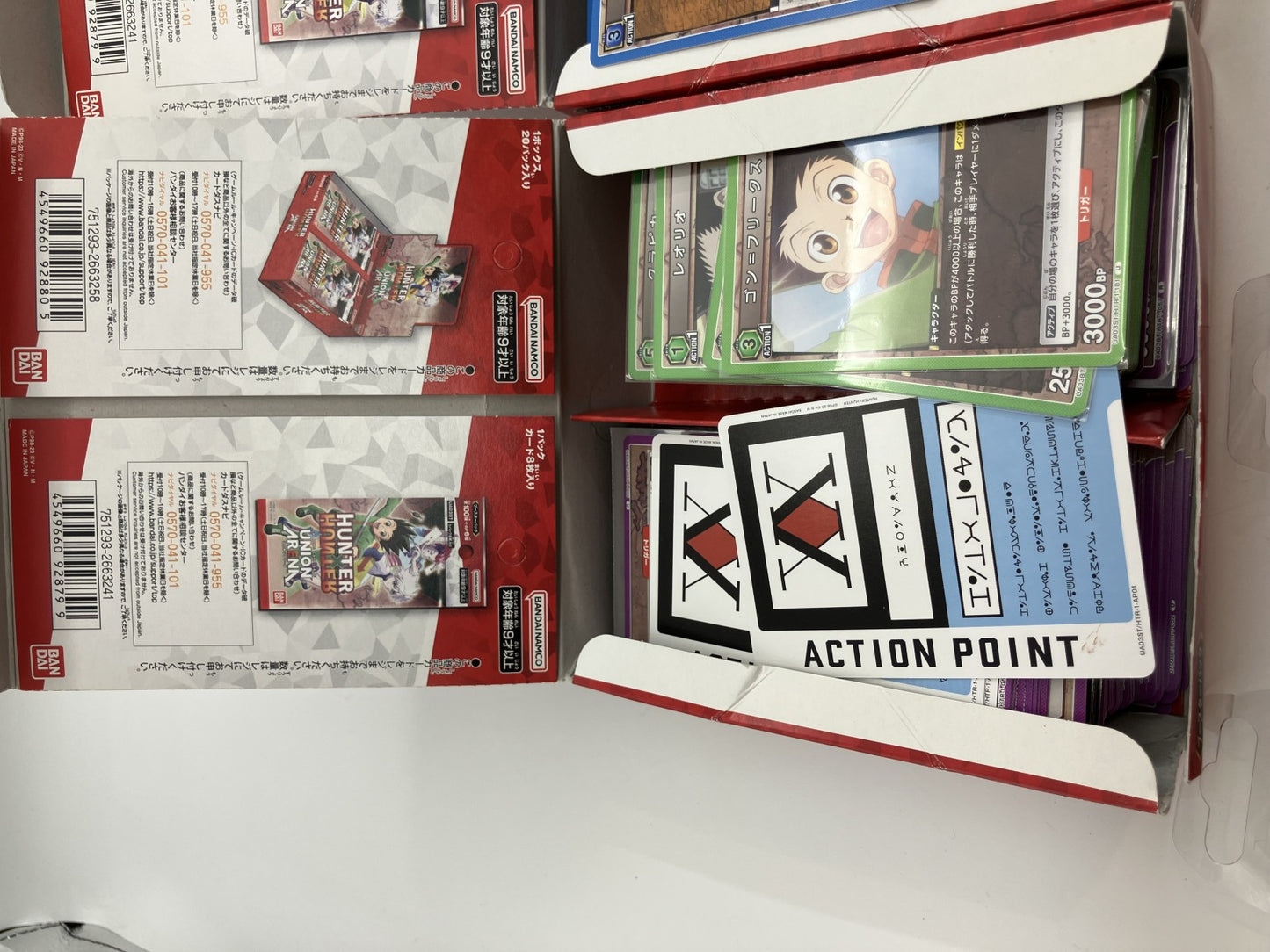 Union Arena Trading Card Bulk Set 窶・HUNTERﾃ幽UNTER / Code Geass / THE iDOLM@STER 窶・Weight: 1.79 kg 窶・